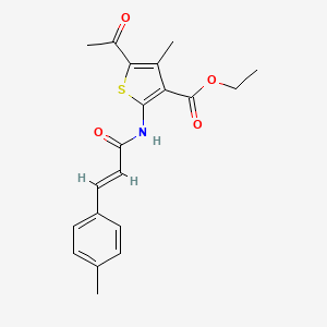 ethyl 5-acetyl-4-methyl-2-{[3-(4-methylphenyl)acryloyl]amino}-3-thiophenecarboxylate