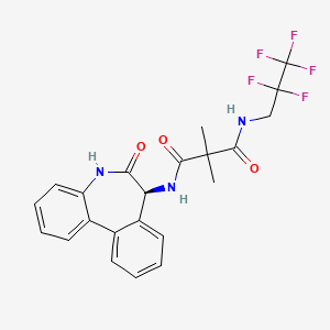 molecular formula C22H20F5N3O3 B610519 RO4929097 CAS No. 847925-91-1