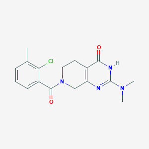 7-(2-chloro-3-methylbenzoyl)-2-(dimethylamino)-5,6,7,8-tetrahydropyrido[3,4-d]pyrimidin-4(3H)-one