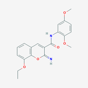 molecular formula C20H20N2O5 B6105318 N-(2,5-dimethoxyphenyl)-8-ethoxy-2-imino-2H-chromene-3-carboxamide 