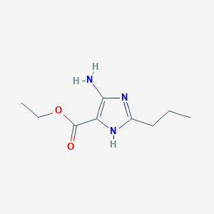 B061054 ethyl 4-amino-2-propyl-1H-imidazole-5-carboxylate CAS No. 164535-24-4