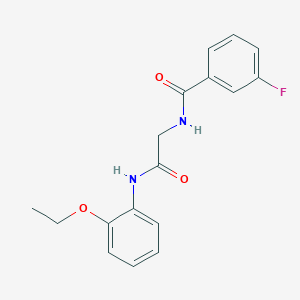 molecular formula C17H17FN2O3 B6105455 N-{2-[(2-ethoxyphenyl)amino]-2-oxoethyl}-3-fluorobenzamide 