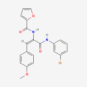 N-[1-{[(3-bromophenyl)amino]carbonyl}-2-(4-methoxyphenyl)vinyl]-2-furamide