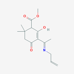 methyl 2-hydroxy-6,6-dimethyl-3-(C-methyl-N-prop-2-enylcarbonimidoyl)-4-oxocyclohex-2-ene-1-carboxylate