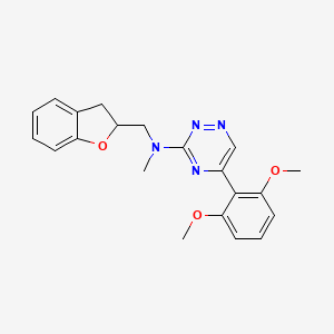 N-(2,3-dihydro-1-benzofuran-2-ylmethyl)-5-(2,6-dimethoxyphenyl)-N-methyl-1,2,4-triazin-3-amine