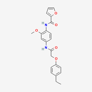 N-(4-{[(4-ethylphenoxy)acetyl]amino}-2-methoxyphenyl)-2-furamide