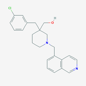 [3-(3-chlorobenzyl)-1-(5-isoquinolinylmethyl)-3-piperidinyl]methanol