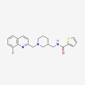 N-({1-[(8-fluoro-2-quinolinyl)methyl]-3-piperidinyl}methyl)-2-thiophenecarboxamide