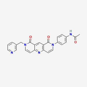 N-{4-[1,9-dioxo-8-(3-pyridinylmethyl)-8,9-dihydropyrido[4,3-b]-1,6-naphthyridin-2(1H)-yl]phenyl}acetamide