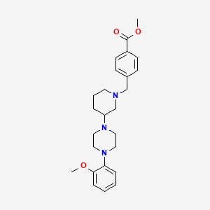 methyl 4-({3-[4-(2-methoxyphenyl)-1-piperazinyl]-1-piperidinyl}methyl)benzoate