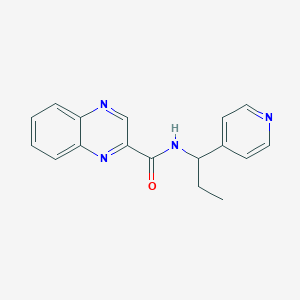 N-[1-(4-pyridinyl)propyl]-2-quinoxalinecarboxamide trifluoroacetate