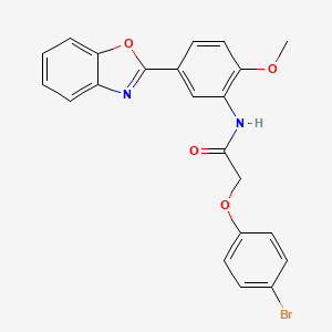 N-[5-(1,3-benzoxazol-2-yl)-2-methoxyphenyl]-2-(4-bromophenoxy)acetamide