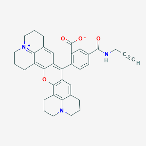 molecular formula C36H33N3O4 B610567 ROX 炔烃，5-异构体 CAS No. 2264016-88-6