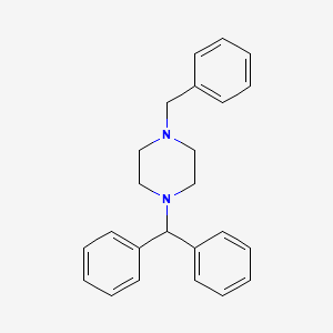 molecular formula C24H26N2 B6105679 1-苄基-4-(二苯甲基)哌嗪 