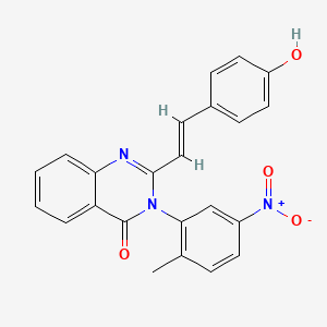 2-[2-(4-hydroxyphenyl)vinyl]-3-(2-methyl-5-nitrophenyl)-4(3H)-quinazolinone