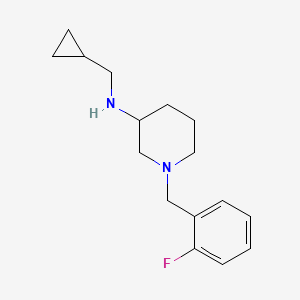 molecular formula C16H23FN2 B6105769 N-(cyclopropylmethyl)-1-(2-fluorobenzyl)-3-piperidinamine 