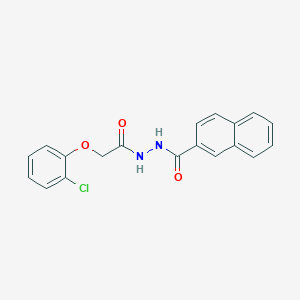 molecular formula C19H15ClN2O3 B6105881 N'-[2-(2-chlorophenoxy)acetyl]-2-naphthohydrazide 