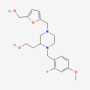 2-(1-(2-fluoro-4-methoxybenzyl)-4-{[5-(hydroxymethyl)-2-furyl]methyl}-2-piperazinyl)ethanol