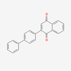 molecular formula C22H14O2 B6105912 2-(4-biphenylyl)naphthoquinone 