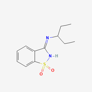 3-[(1-ethylpropyl)amino]-1H-1,2-benzisothiazole-1,1-dione