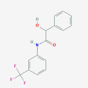 molecular formula C15H12F3NO2 B6105920 2-hydroxy-2-phenyl-N-[3-(trifluoromethyl)phenyl]acetamide 