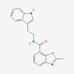 N-[2-(1H-indol-3-yl)ethyl]-2-methyl-1,3-benzoxazole-7-carboxamide