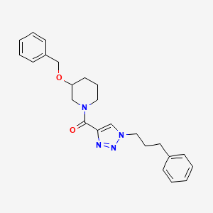 3-(benzyloxy)-1-{[1-(3-phenylpropyl)-1H-1,2,3-triazol-4-yl]carbonyl}piperidine