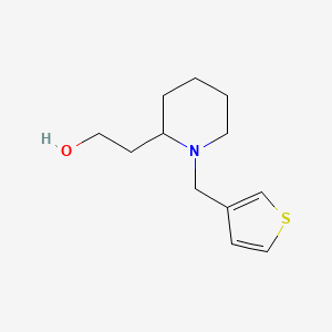 molecular formula C12H19NOS B6105993 2-[1-(3-thienylmethyl)-2-piperidinyl]ethanol 