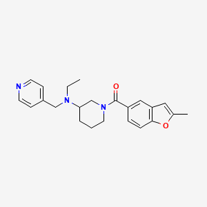 [3-[Ethyl(pyridin-4-ylmethyl)amino]piperidin-1-yl]-(2-methyl-1-benzofuran-5-yl)methanone