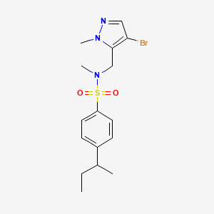 N-[(4-BROMO-1-METHYL-1H-PYRAZOL-5-YL)METHYL]-4-(SEC-BUTYL)-N-METHYL-1-BENZENESULFONAMIDE