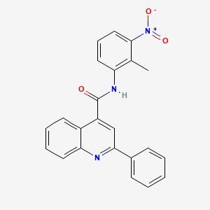 N-(2-methyl-3-nitrophenyl)-2-phenyl-4-quinolinecarboxamide