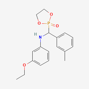 molecular formula C18H22NO4P B6106033 (3-ethoxyphenyl)[(3-methylphenyl)(2-oxido-1,3,2-dioxaphospholan-2-yl)methyl]amine 