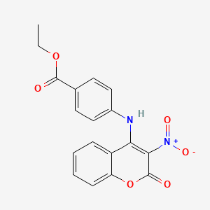 ethyl 4-[(3-nitro-2-oxo-2H-chromen-4-yl)amino]benzoate