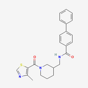 N-({1-[(4-methyl-1,3-thiazol-5-yl)carbonyl]-3-piperidinyl}methyl)-4-biphenylcarboxamide