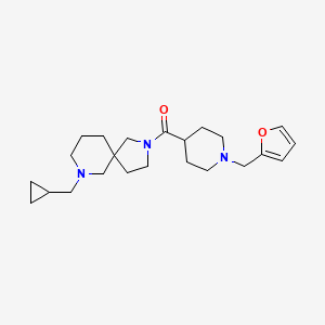 7-(cyclopropylmethyl)-2-{[1-(2-furylmethyl)-4-piperidinyl]carbonyl}-2,7-diazaspiro[4.5]decane