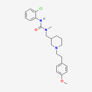 molecular formula C23H30ClN3O2 B6106220 N'-(2-chlorophenyl)-N-({1-[2-(4-methoxyphenyl)ethyl]-3-piperidinyl}methyl)-N-methylurea 