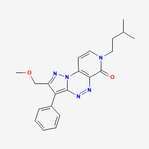 2-(methoxymethyl)-7-(3-methylbutyl)-3-phenylpyrazolo[5,1-c]pyrido[4,3-e][1,2,4]triazin-6(7H)-one