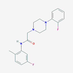 N-(5-fluoro-2-methylphenyl)-2-[4-(2-fluorophenyl)-1-piperazinyl]acetamide