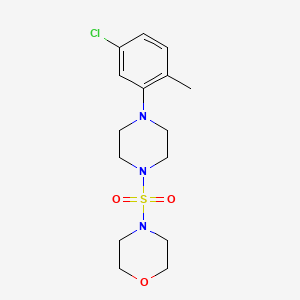 4-{[4-(5-CHLORO-2-METHYLPHENYL)PIPERAZINO]SULFONYL}MORPHOLINE