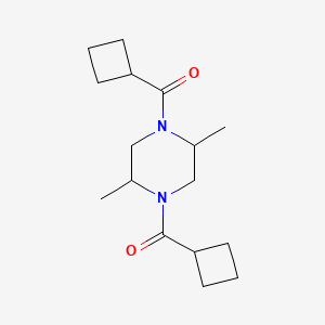 (2,5-Dimethylpiperazine-1,4-diyl)bis(cyclobutylmethanone)