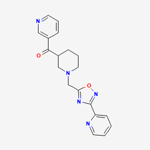 3-pyridinyl(1-{[3-(2-pyridinyl)-1,2,4-oxadiazol-5-yl]methyl}-3-piperidinyl)methanone