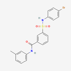 3-{[(4-bromophenyl)amino]sulfonyl}-N-(3-methylphenyl)benzamide