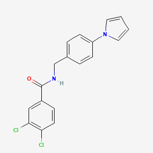 3,4-dichloro-N-[4-(1H-pyrrol-1-yl)benzyl]benzamide