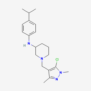 1-[(5-chloro-1,3-dimethyl-1H-pyrazol-4-yl)methyl]-N-(4-isopropylphenyl)-3-piperidinamine