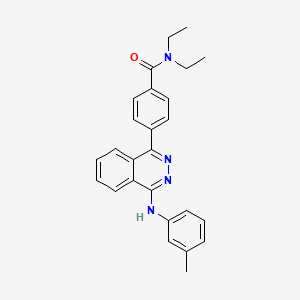 molecular formula C26H26N4O B6106528 N,N-diethyl-4-{4-[(3-methylphenyl)amino]-1-phthalazinyl}benzamide 