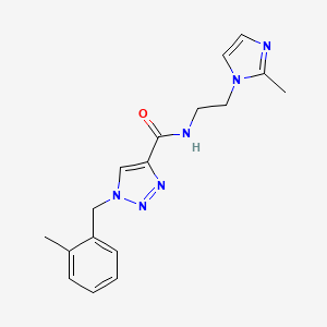 1-(2-methylbenzyl)-N-[2-(2-methyl-1H-imidazol-1-yl)ethyl]-1H-1,2,3-triazole-4-carboxamide