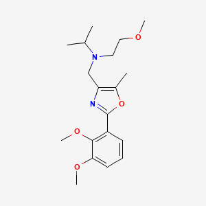 N-{[2-(2,3-dimethoxyphenyl)-5-methyl-1,3-oxazol-4-yl]methyl}-N-(2-methoxyethyl)-2-propanamine