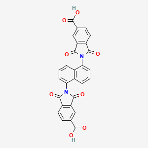 molecular formula C28H14N2O8 B6106587 2,2'-(1,5-naphthalenediyl)bis(1,3-dioxo-5-isoindolinecarboxylic acid) 