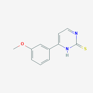 molecular formula C11H10N2OS B6106620 4-(3-methoxyphenyl)-2-pyrimidinethiol 