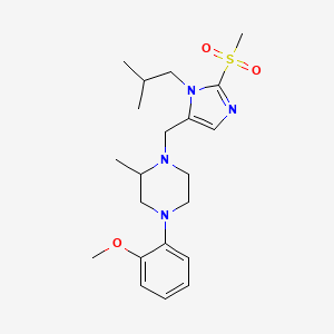 1-{[1-isobutyl-2-(methylsulfonyl)-1H-imidazol-5-yl]methyl}-4-(2-methoxyphenyl)-2-methylpiperazine